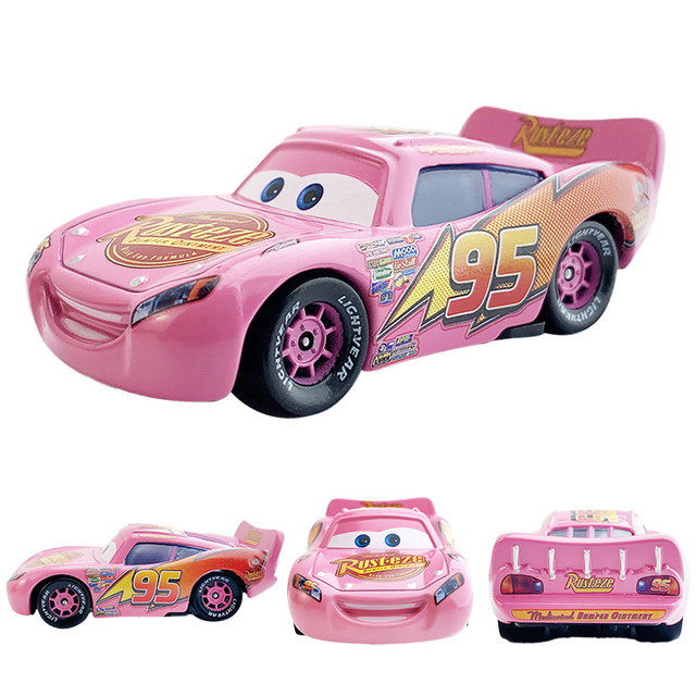 Disney Pixar Metal Carros 2 3 Brinquedo Mini Pequeno Rosa Vermelho